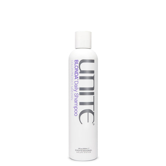 UNITE BLONDA front packaging showing bottle and brightening benefit