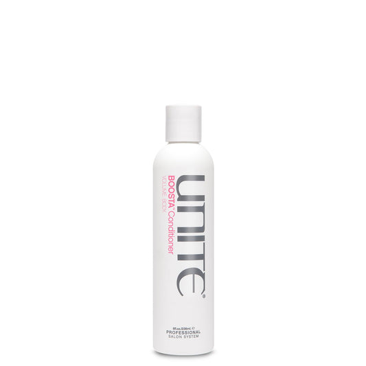 UNITE BOOSTA front bottle showing label and size for easy identification and benefit