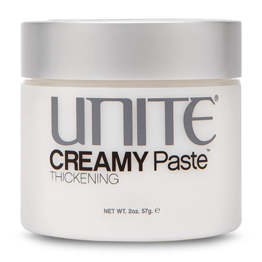 UNITE creamy paste front packaging showing jar and label for easy identification and benefit
