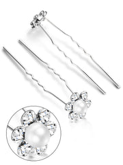 Unittype single rhinestone pin beside ruler to show 2.5-inch length benefit