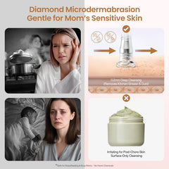 UNOISETION nine diamond heads laid out illustrating customizable exfoliation