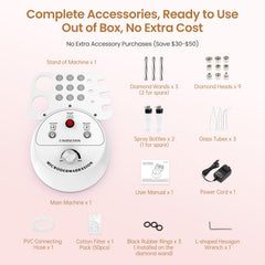 UNOISETION on bathroom vanity styled to show quick everyday treatments