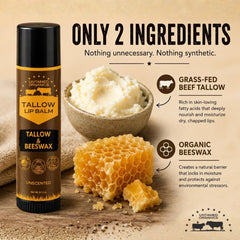 Untamed Organics close-up of smooth balm texture highlighting rich tallow and beeswax nourishment