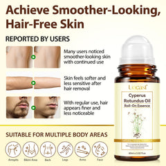 Uocasi product applied on leg after hair removal illustrating soothing benefit
