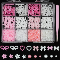 Uotey front packaging showing mixed pink white charms and quantity benefit