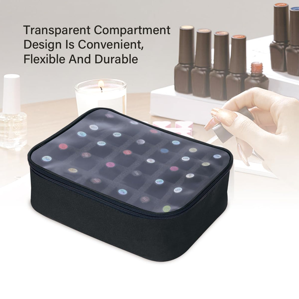 UOZL packed in suitcase demonstrating travel-ready polish protection