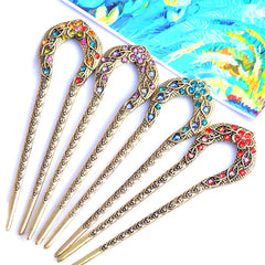 UPABLUNSO hairpin styled with evening outfit showing decorative accent and wardrobe versatility benefit