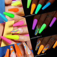 UR SUGAR six bottles in a row displaying bright colors benefit: clear color selection