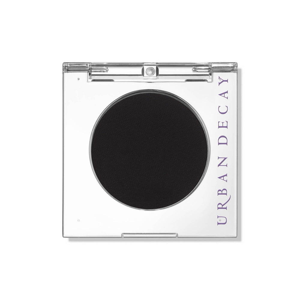 URBAN DECAY Blackout front compact showing sleek packaging and benefit of portable pigment