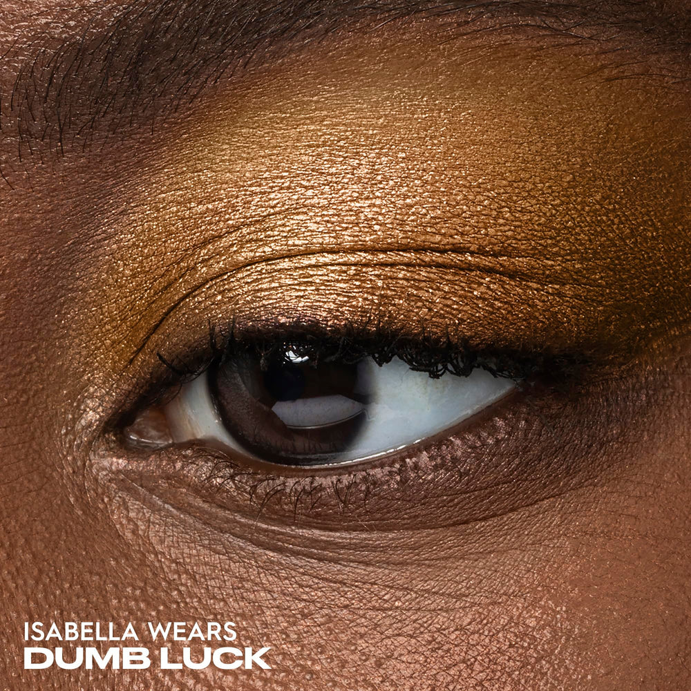 Urban Decay Dumb Luck pan close-up revealing smooth texture and shimmer