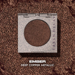 Urban Decay Ember texture swipe on skin showing creamy payoff and blendability benefit