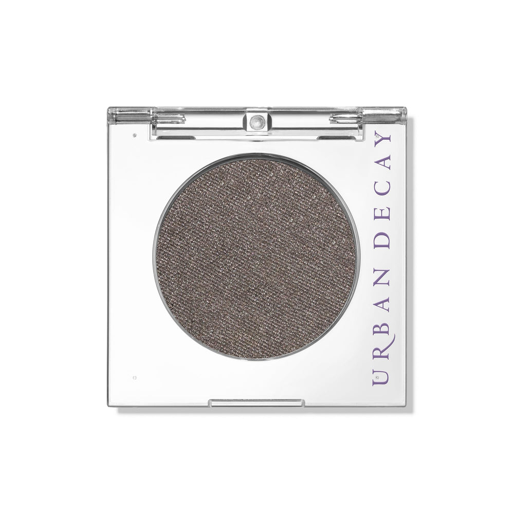 URBAN DECAY front compact showing Mushroom gunmetal shimmer for easy selection