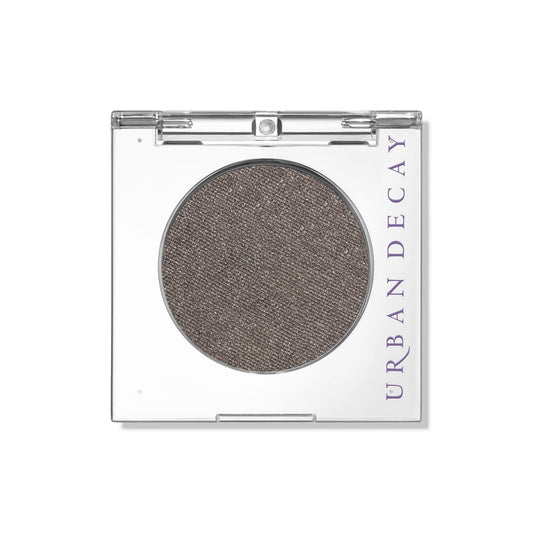 URBAN DECAY front compact showing Mushroom gunmetal shimmer for easy selection