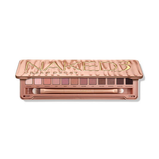 URBAN DECAY front palette view shows compact design and logo, perfect for travel