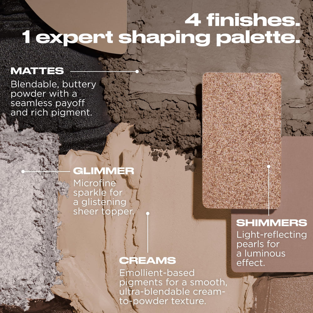 Urban Decay palette used for cheek and brow sculpting creating natural definition