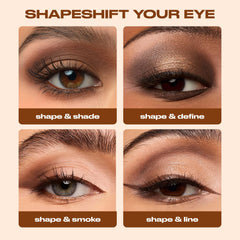 Urban Decay closeup of pans highlighting rich warm browns and golds