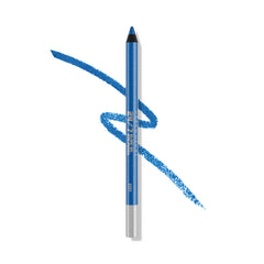 urban decay Roxy front packaging showing metallic blue pencil and brand logo for vivid color