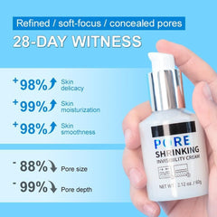 URQT before and after pores reduced and skin texture refined