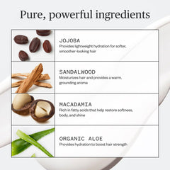 Ursa Major creamy conditioner texture demonstrating lightweight, easy-rinse feel