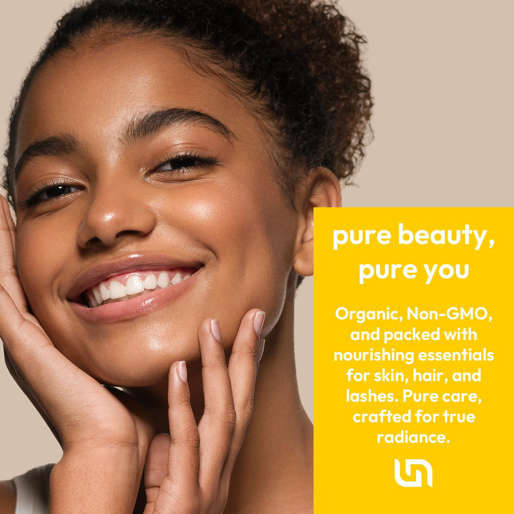Us Naturals oil pouring close-up showing smooth texture and easy blending benefit