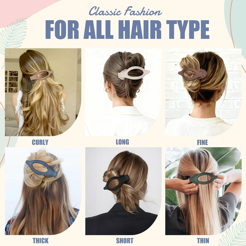 USDNICE clip used in a half-up hairstyle demonstrating tidy everyday styling