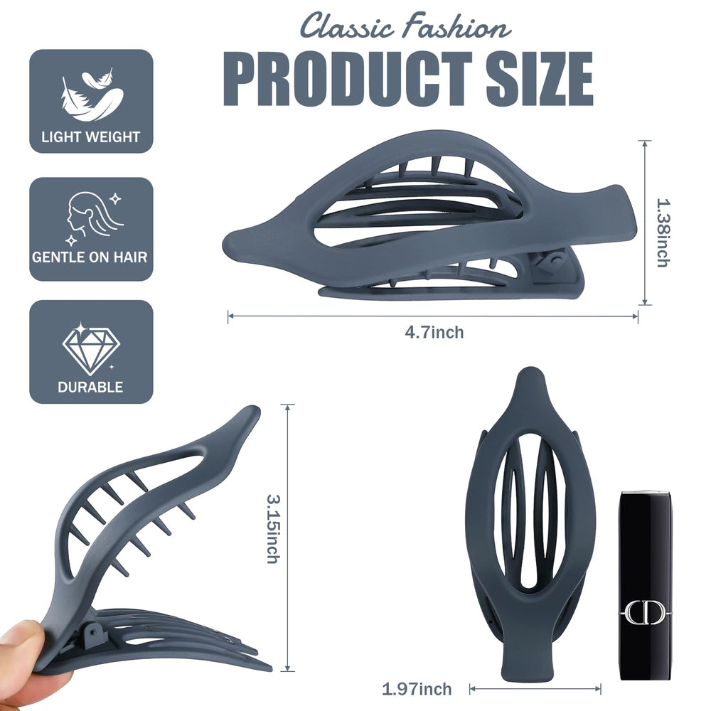 USDNICE clip holding half-up hairstyle, demonstrates reliable grip during wear