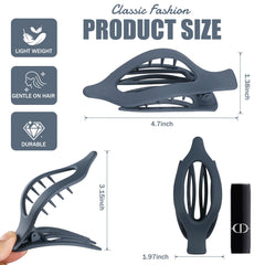USDNICE clip holding half-up hairstyle, demonstrates reliable grip during wear