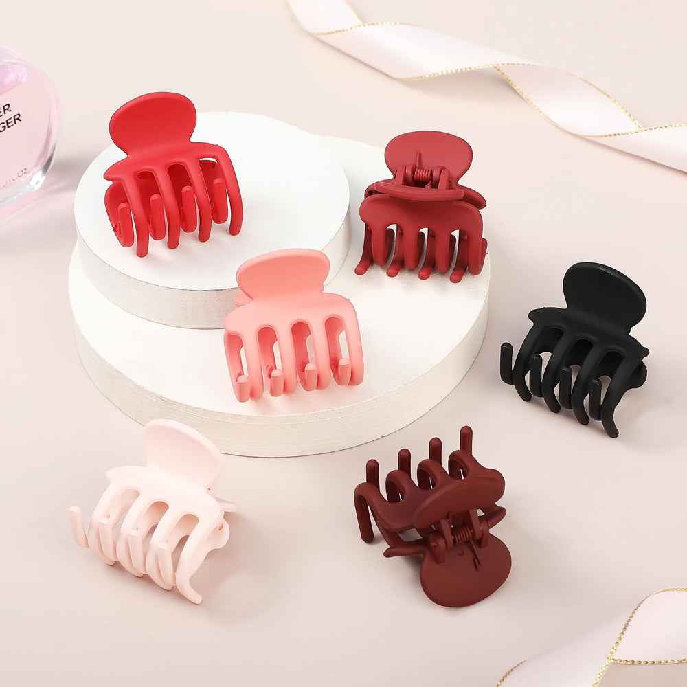 USDNICE six different colored clips arranged flat to show outfit-matching benefit