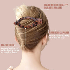 USDNICE clip securing a half-up hairstyle for a neat everyday look