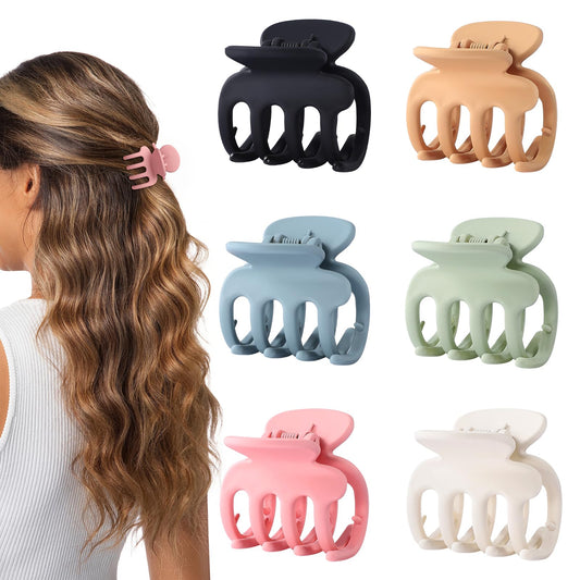 USDNICE front view of six colorful clips showing compact pack and convenience