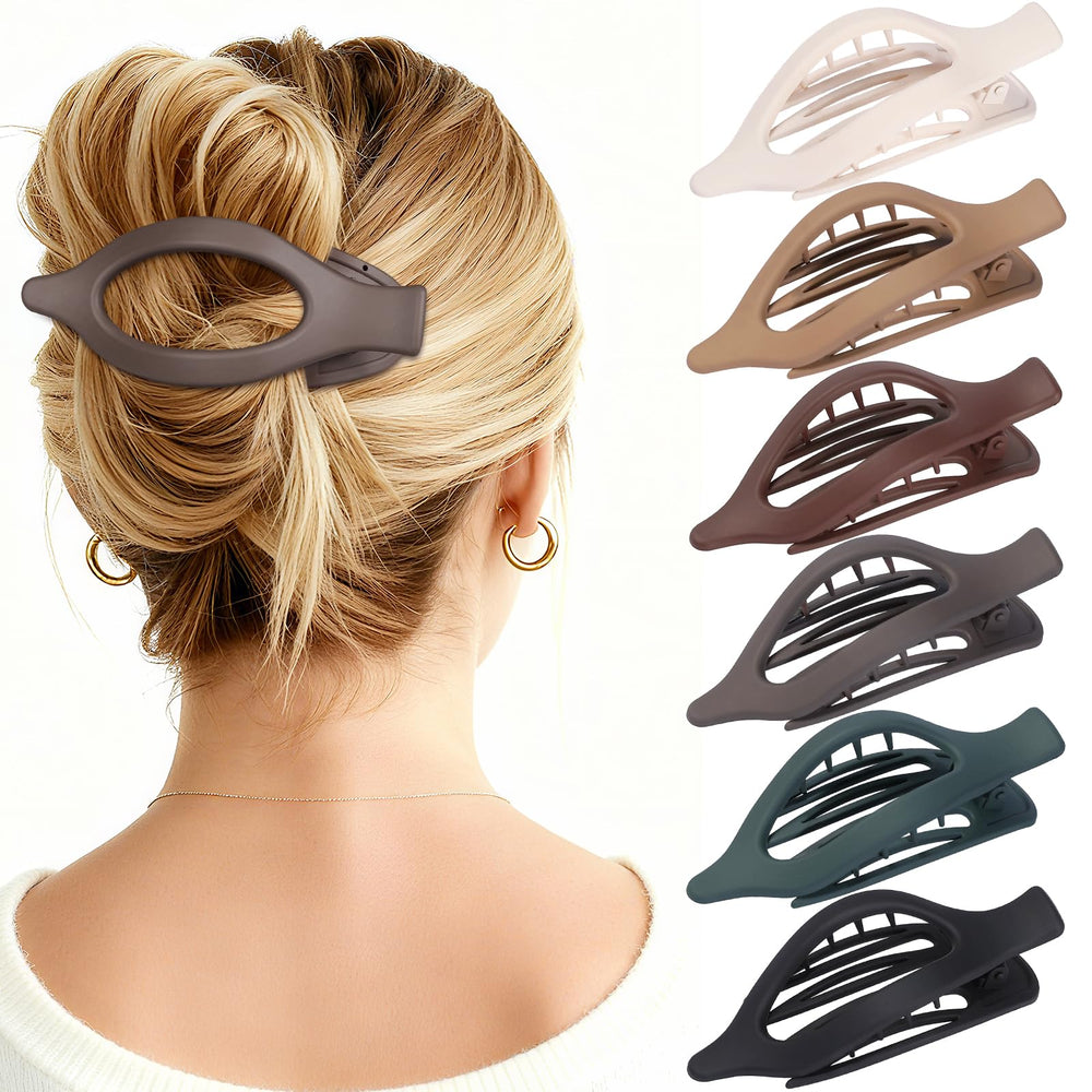 USDNICE front packaging showing six matte oval clips with neat presentation and convenience