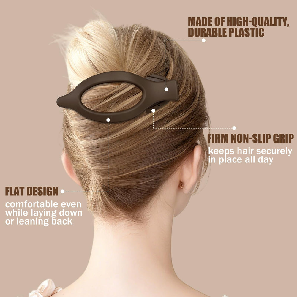 USDNICE clip holding a loose bun without creasing hair or pulling