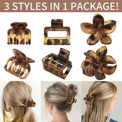 USDNICE small claw clip in thin hair demonstrating gentle hold and no creases benefit