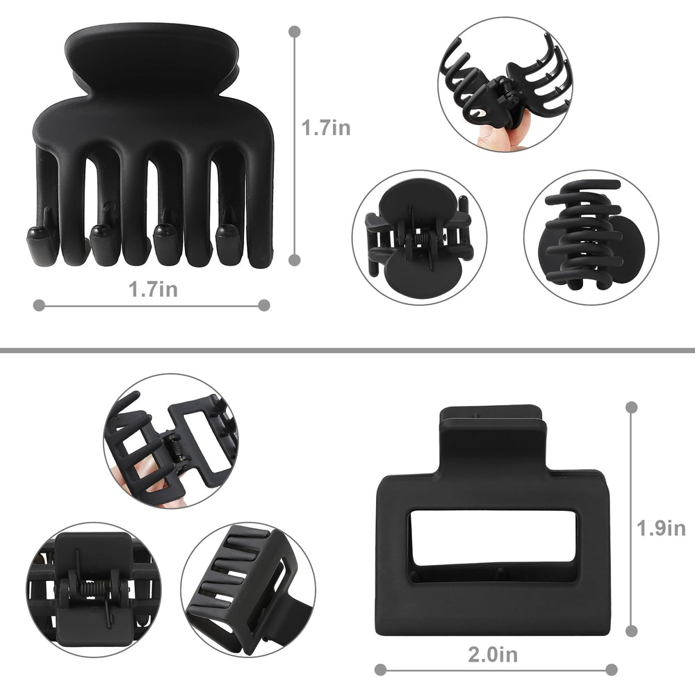 USDNICE square claw clip showing spring and jaw design benefit secure medium hold