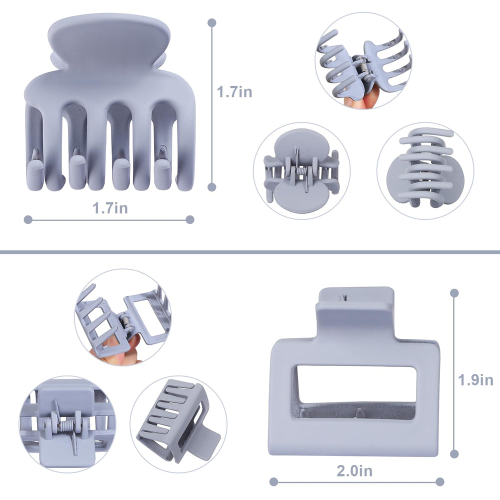 USDNICE square jaw clip open view demonstrating strong spring hold