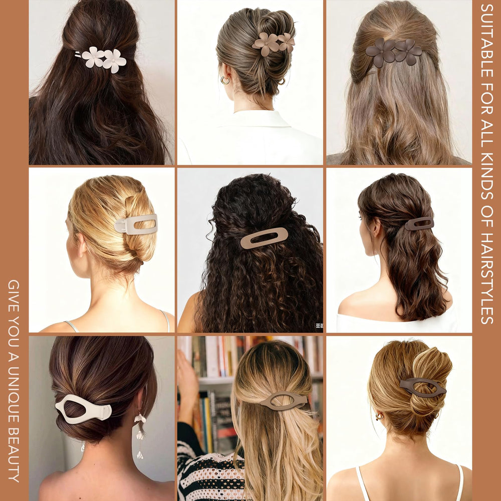 USDNICE layout of three clip styles illustrating styling versatility