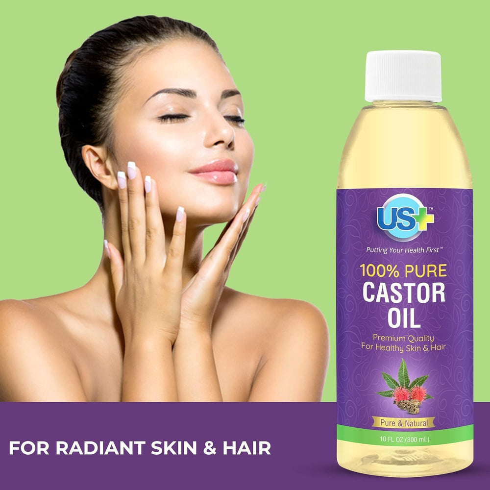 US+ oil applied to scalp illustrating conditioning and hydration benefit