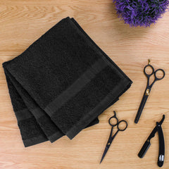 Utopia Towels in use drying hair illustrating quick water absorption benefit