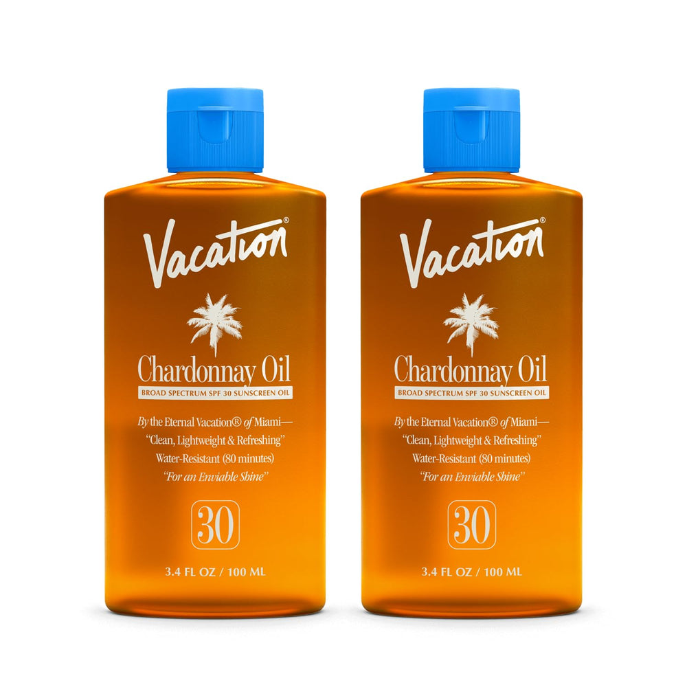 VACATION front packaging showing two 3.4 oz bottles with travel convenience