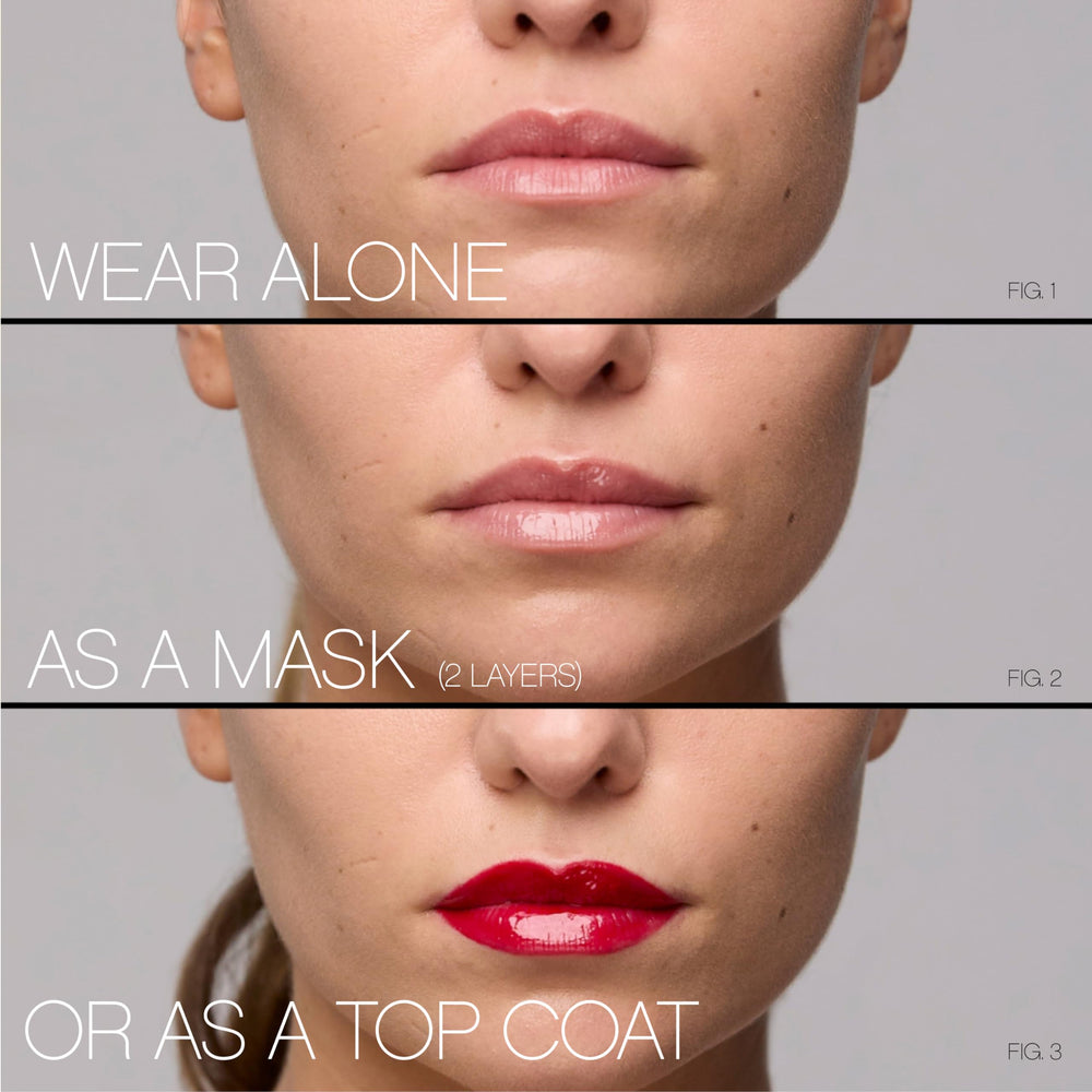 VACATION Chardonnay lip oil ingredients flatlay showing grape seed oil and shea butter benefits