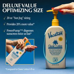 VACATION product label listing clean ingredients and Hawaii Act 104 compliance benefit