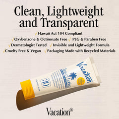 VACATION mini classic applied on hand demonstrating blendability and invisible finish benefit
