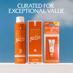 VACATION displayed natural oils and butters supporting skin conditioning