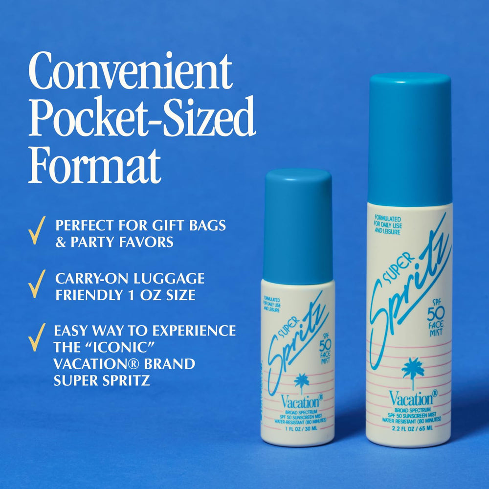 VACATION ingredient label close-up highlighting soothing and antioxidant blend