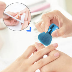 Vaincre brush applying loose blush for smooth, blended look benefit