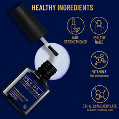 VALITIC applied to press-on nail during use demonstrating secure long-lasting hold benefit