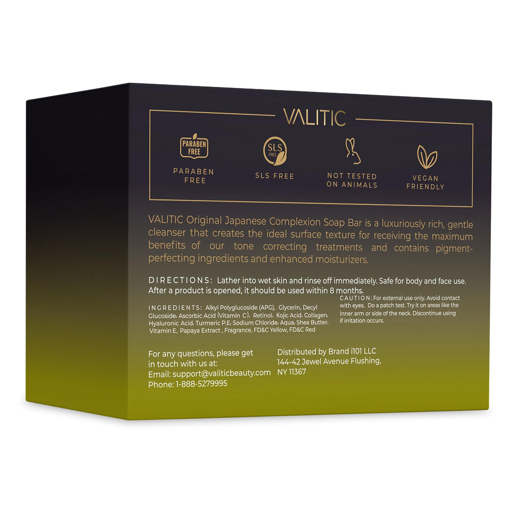 VALITIC label and ingredients list showing key actives and transparency
