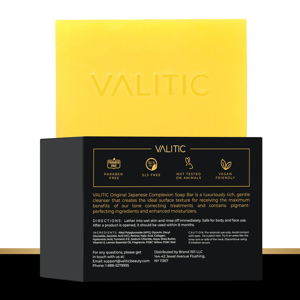 VALITIC soap in bathroom lifestyle scene showing daily routine ease
