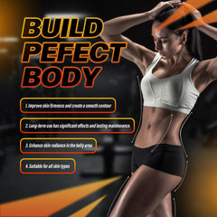 VANERIA applied to tummy demonstrating warming pre-workout benefit
