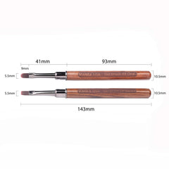 Vanfa brushes on salon station for professional-ready presentation